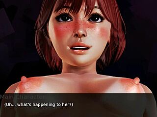Oh, older step sister is teasing me in this porn game!