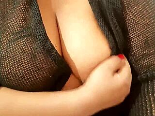 Indian Aunty Teasing Neighbor with Boobs