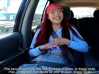 pretty young yasmin kitty interviewed for porn, licking ass in bedroom