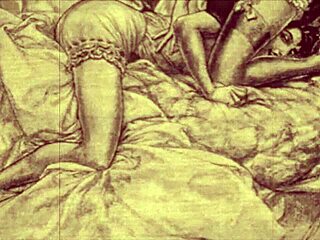 Vintage Cartoon Hentai Illustration