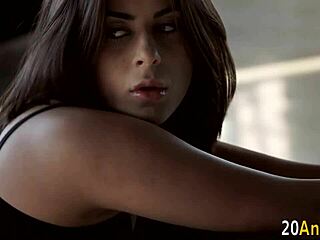 European babe gets anal fingering and facial cumshot