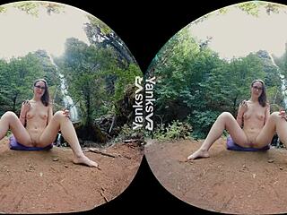 Yanks hottie sierra's big orgasm outdoors