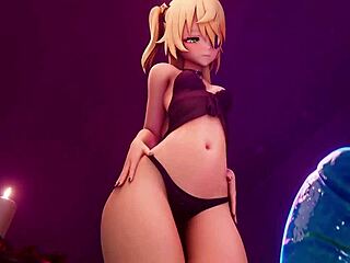 Is this delivery for Fischl with big tits in 3D hentai