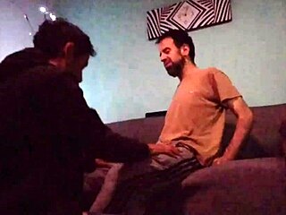 he does a little massage and tastes cock