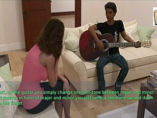 a wife and stepmother in homemade scene