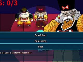 big tits bulma dates android in hentai game