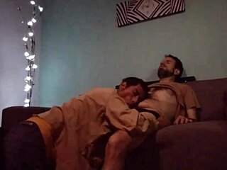 he does a little massage and tastes cock