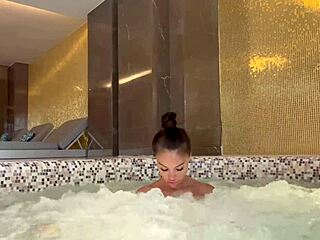 monika fox masturbates in jacuzzi, squirting everywhere