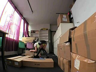 sexy asian in leather boots dominates her boss with ease