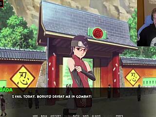 Naruto parody goes wild with uncensored Sarada training in doggystyle action.