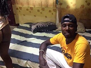 Mature Latina Gets Rough Blowjob And Cum On Ass From Big Black Cock Delivery Guy