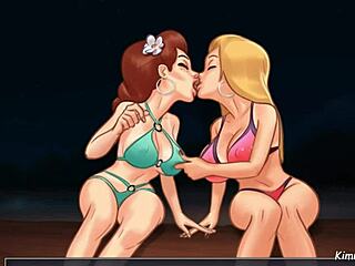 Kinky girlfriend shares huge cock with bff publicly