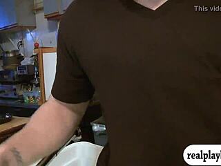 Two Pretty Women Get Pounded In Turns For Money!