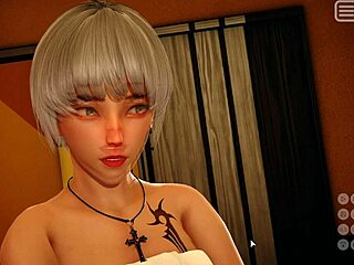 Beautiful Asian girl in bra and panties outdoors.