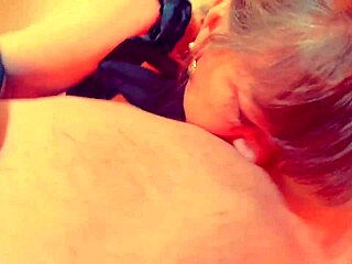 goth granny goes wild sucking hard cock for intense pleasure