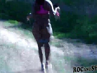 Amateur ebony couple fucks hard in Malibu