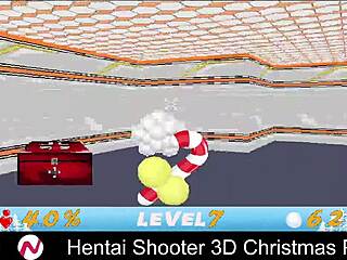 in the hentai shooter 3d christmas party, busty characters engage in wild uncensored fun
