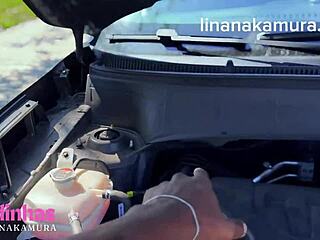 Lina Nakamura Begs Trucker for Roadside Creampie