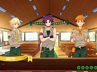 hey, relaxing with natsumi in game friends camp ep 28 russian dub