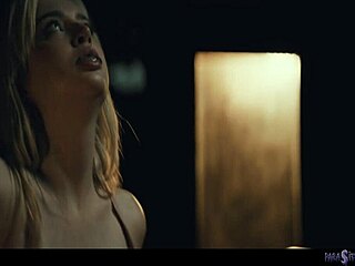 Lexi Lore and Melody Marks explore girl-on-girl pleasures with pierced nipples. Their muff diving and scissoring lead to screaming orgasms.