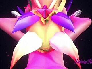 ahri star guardian gets hard sex in league of legends hentai