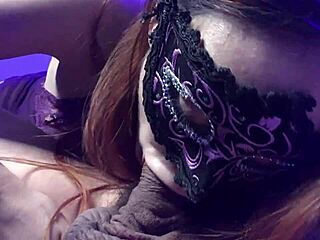 Redhead Latina sucks monster cock intensely