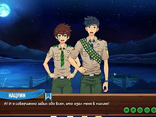 hey, relaxing with natsumi in game friends camp ep 28 russian dub