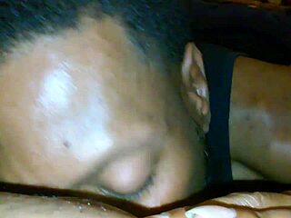 Ebony Amateur Begs for Pussy Eating in Homemade Clip