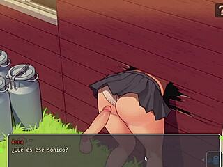 hentai game daily life! her ass sticks out in lesbian scene!