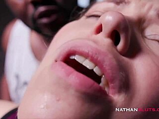 Cute Selvaggia Sneaks BBC in Bathroom for 4K Tease