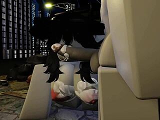 Kyller Performs Intense Blowjob in Alley RR34 Scene