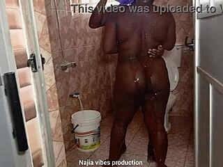 I have a quickie with my boss's daughter in the bathroom, bent over doggystyle