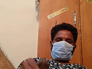 Hot Gay Masturbation in Wife’s Silk Gown