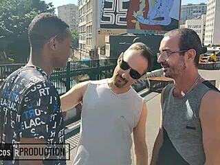 That slut got fucked by two cocks hard