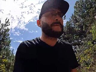 i go out to exercise with my two friends and we end up having a threesome outdoors 😏