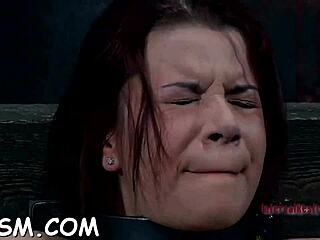 Damn, gagged girl’s clit gets worked over hard!