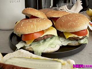 Poor Old Grandpa Tommy Gunn Gets Handjob Help From Mae Milano!