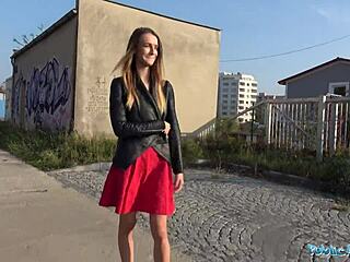 public agent pantyless blonde hard fuck