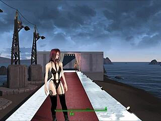 Fallout 4 character models sexy lingerie. In hentai anime style.