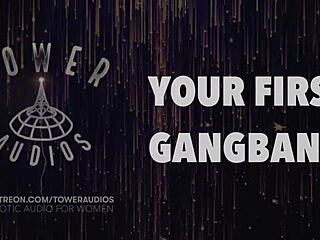 your first gangbang audio with dirty talk