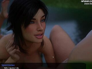 Gorgeous Teen Stepsister's Wet Pussy Fucked in Milfy City