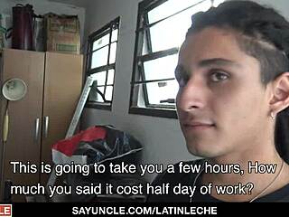 yo, this latino’s suckin and bangin boss cock for cash outdoors