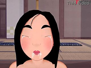 Fa Mulan surrenders to intense pleasure in fantasy hentai