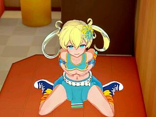 Emo Moegi in the dressing room scene from Kiratto Pri Chan