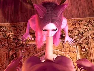 Watch horny cats in estrus fuck wildly in 3D!