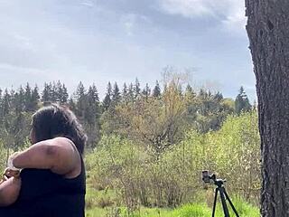 sexy chubby remi rides bbc outdoors