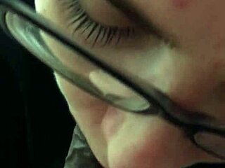 Check out this close-up lipstick blowjob on a monster cock