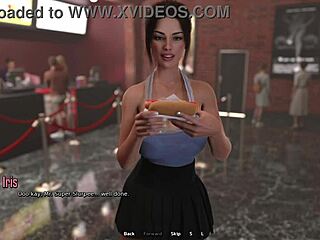 Yo, my horny stepsister sneaks a blowjob during our movie night in 3D hentai!