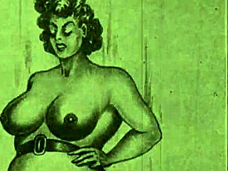 Vintage erotic drawings retro fantasies ko life deti hain.