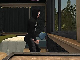 Detailed Hentai Scene of Neighbor Fucking Bimbo Stepmom with Big Tits at Pool